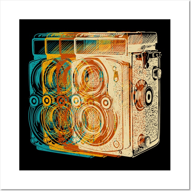 retro color camera photographer photography Wall Art by Lamink